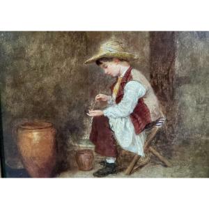 Le jeune Laveur de Pinceaux (Richet 1861)