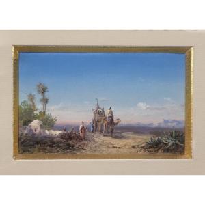 The Halt In The Desert By Paul Pascal (1832/39-1903/05)