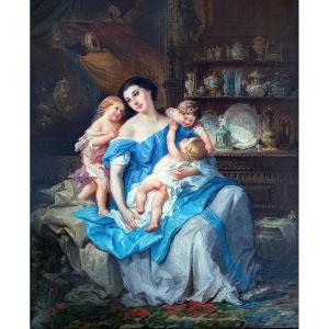 La fratrie par François-Louis Lanfant de Metz (1814-1892)
