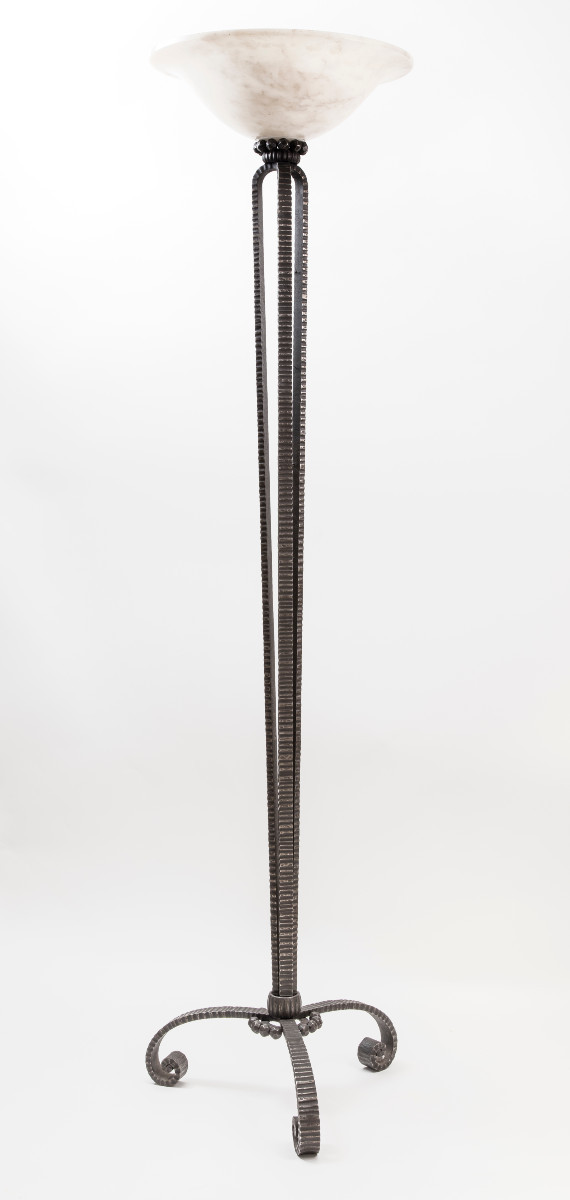Superb Art Deco Floor Lamp By Edgar Brandt