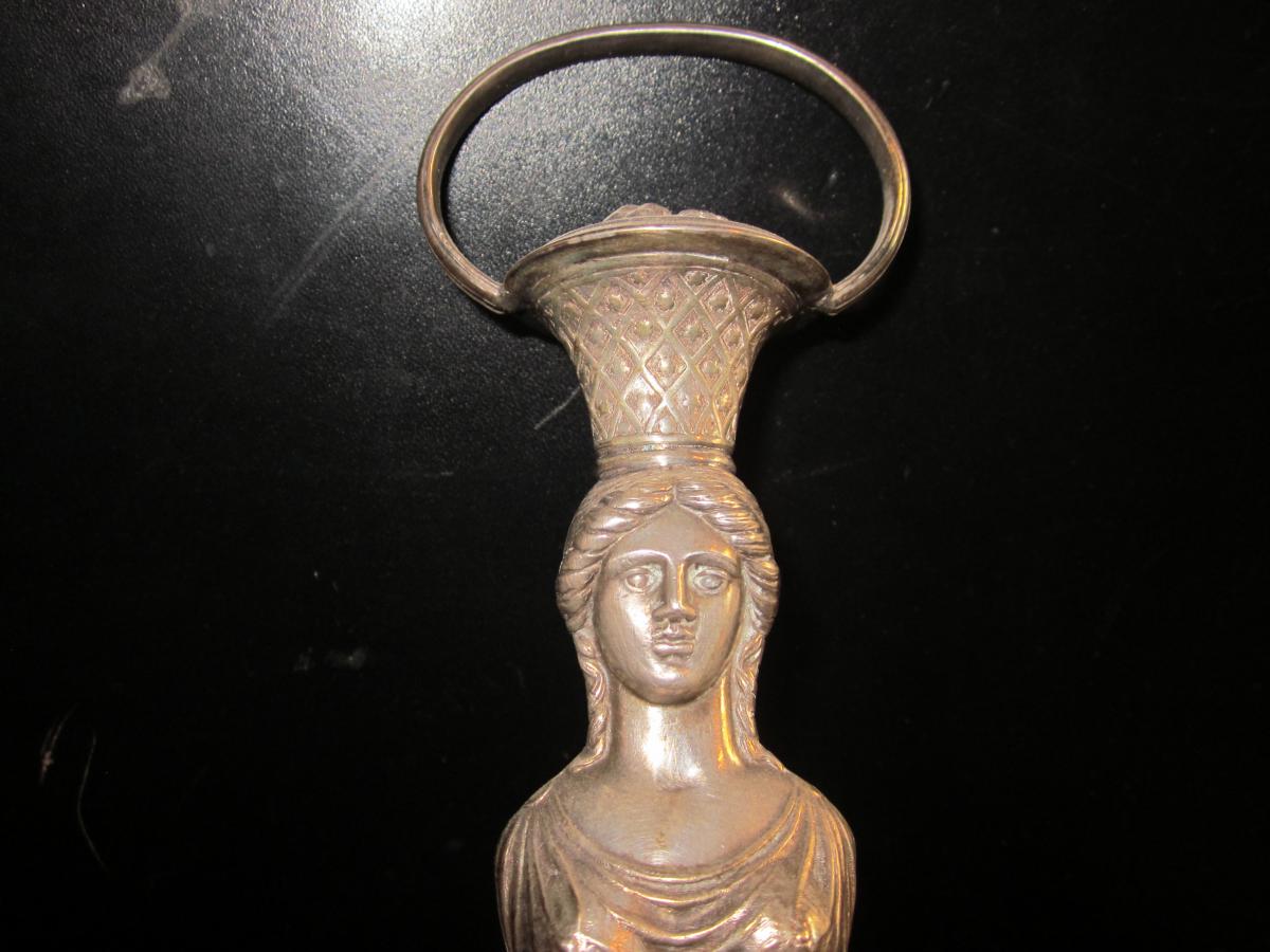 Vinegar Cruet Silver Empire Grenoble Mo Moutet-photo-3