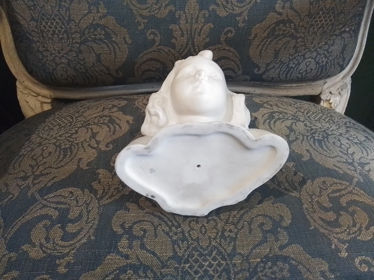 Sèvres Bust Of A Little Girl Signed Muller, Art Nouveau Period, 1906-photo-1
