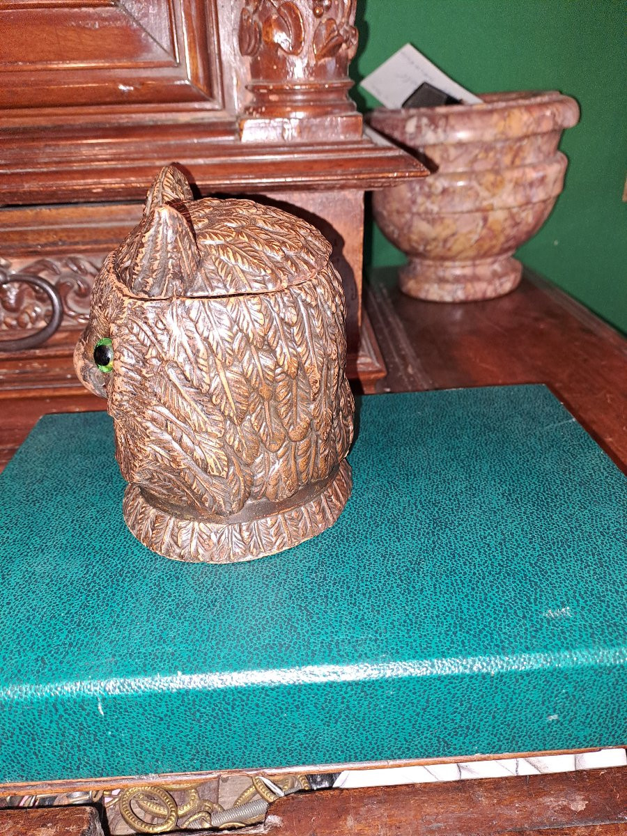 Chousy Le Roi Ceramic Owl Tobacco Pot?-photo-2