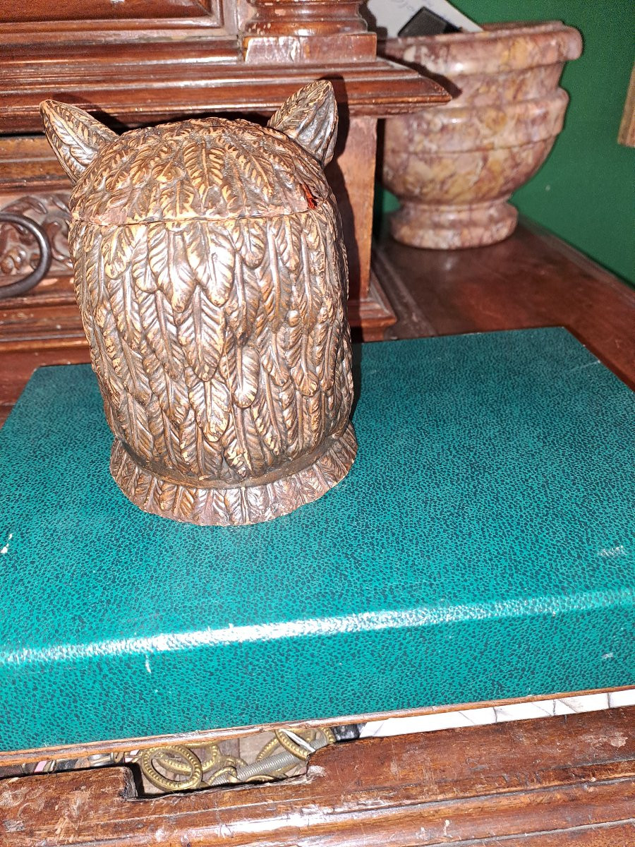 Chousy Le Roi Ceramic Owl Tobacco Pot?-photo-4