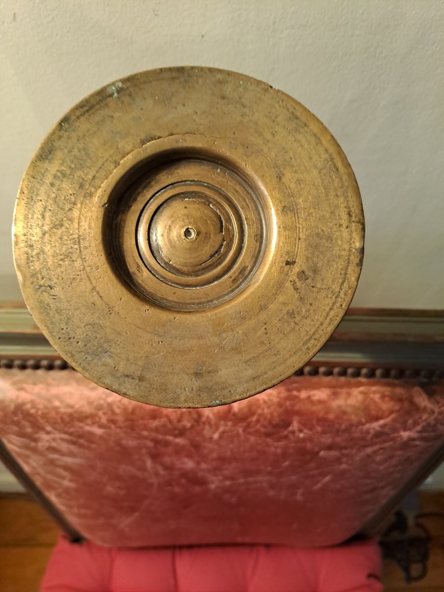 Bougeoir  en bronze  Berry  époque Henri II  16e siècle -photo-3