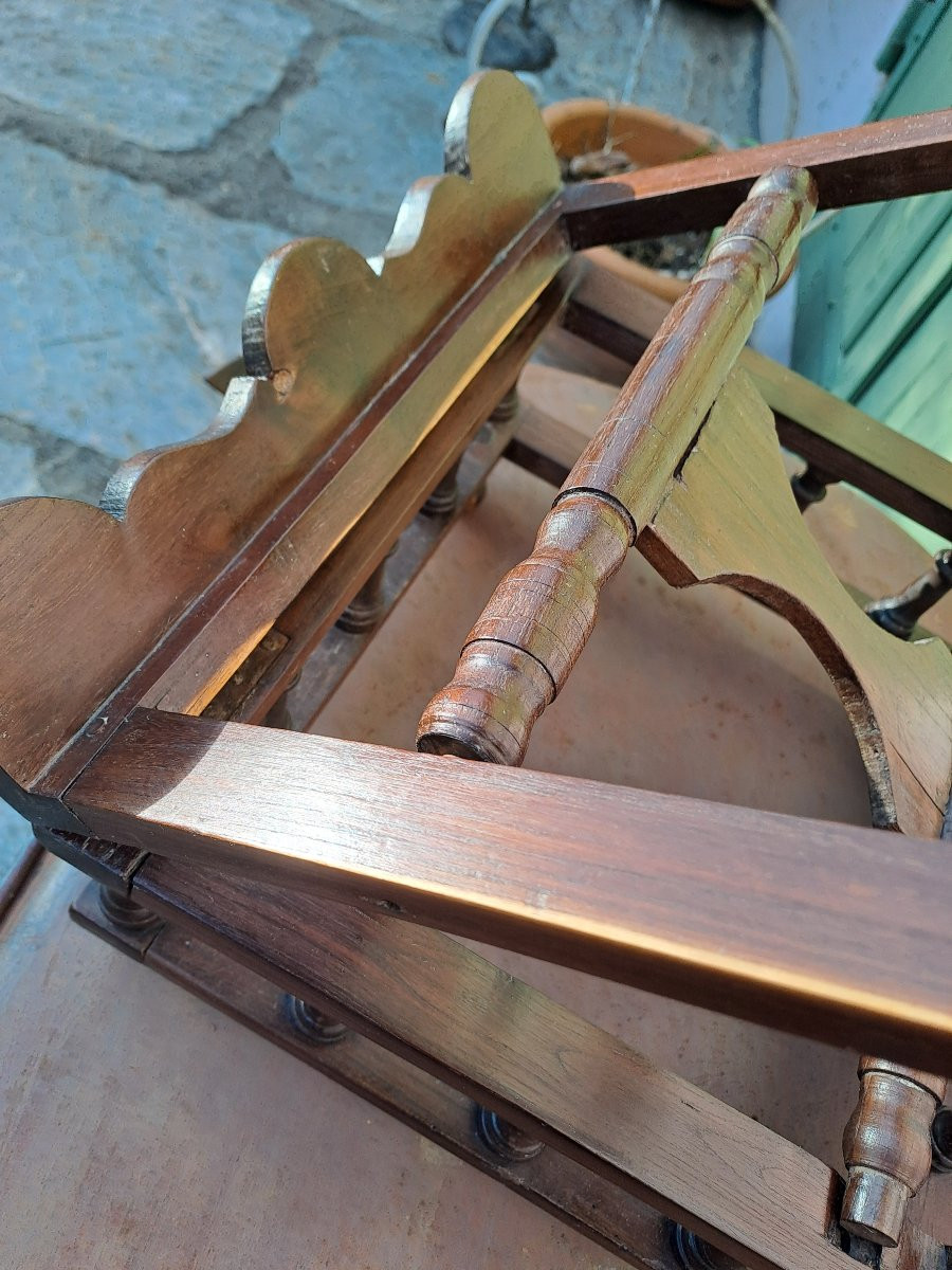 Rarissime lutrin de table en bois de gaiac   époque  18e siècle -photo-3