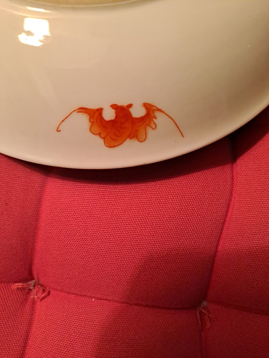 Chine plat porcelaine  marque Daoguang fin 19e siecle-photo-3