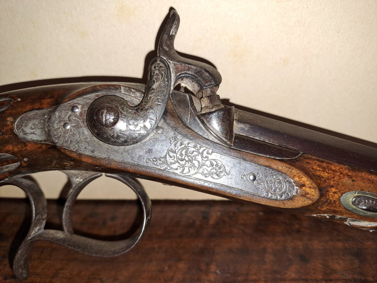 Pistolet  de tir a piston époque 19e siècle -photo-2