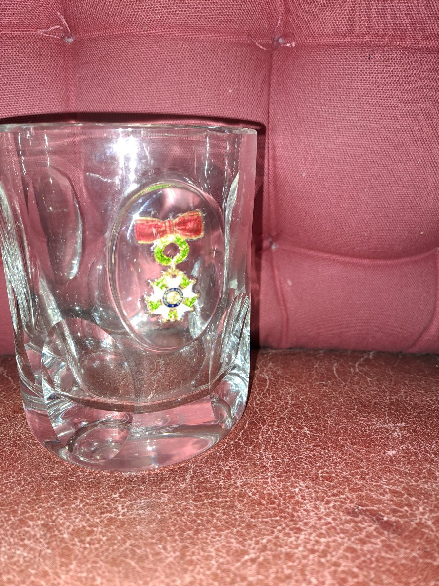 Saint Louis grand verre Legion d'honneur  Arthus Bertrand -photo-2