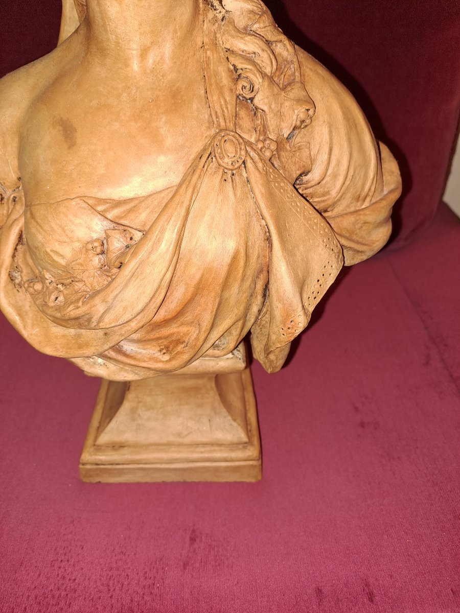 Mademoiselle Guimard (1743-1816) Terracotta Bust, Early 19th Century -photo-3