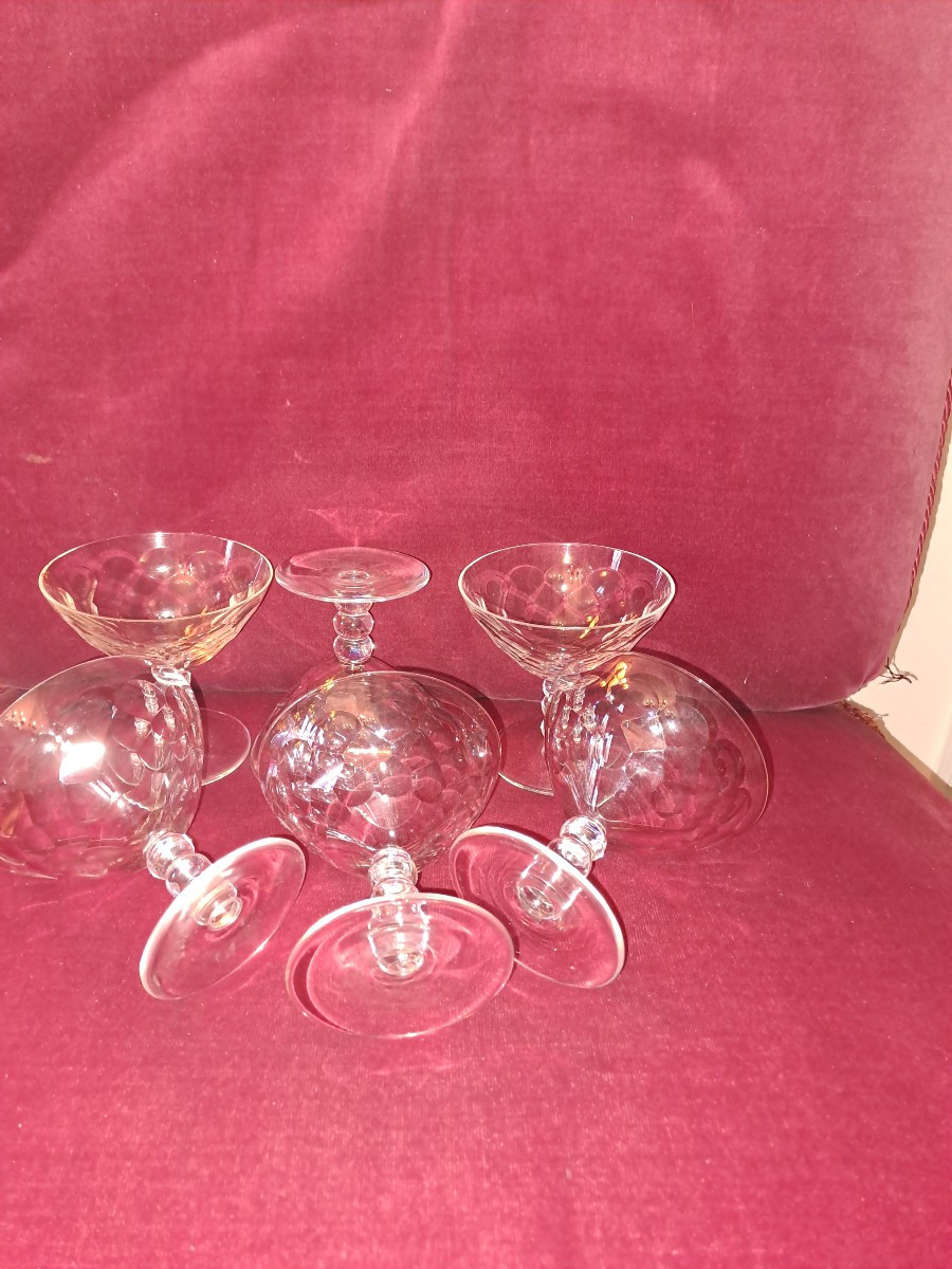 Baccarat 6 Champagne Coupes, Saint Helier
