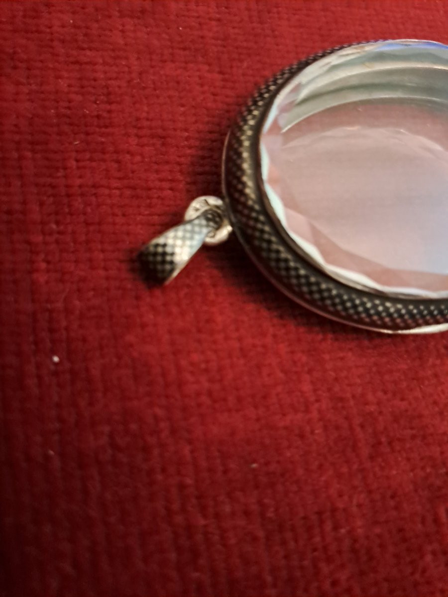 Oval-shaped Double Frame In Nielloed Silver, 19th Century -photo-3