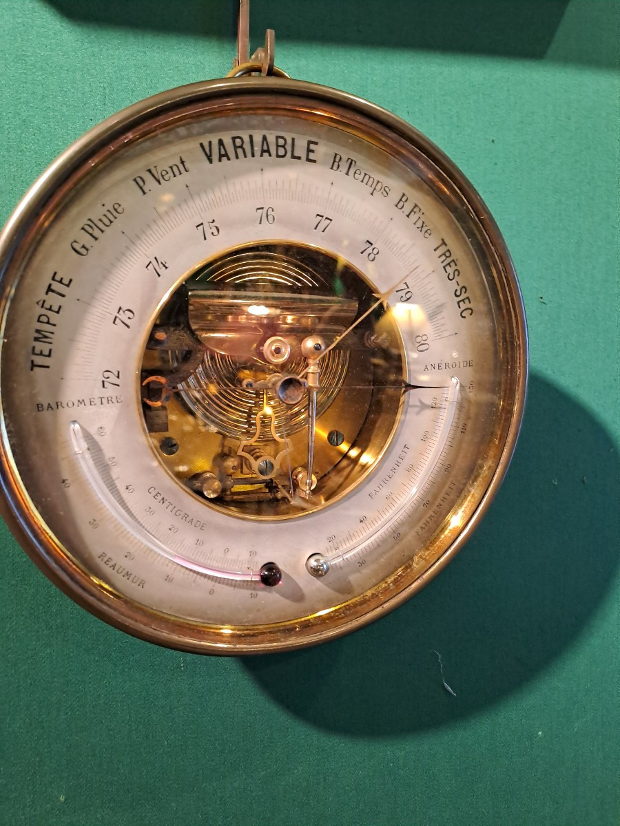Aneroid Barometer According To Réaumur, Late 19th Century 