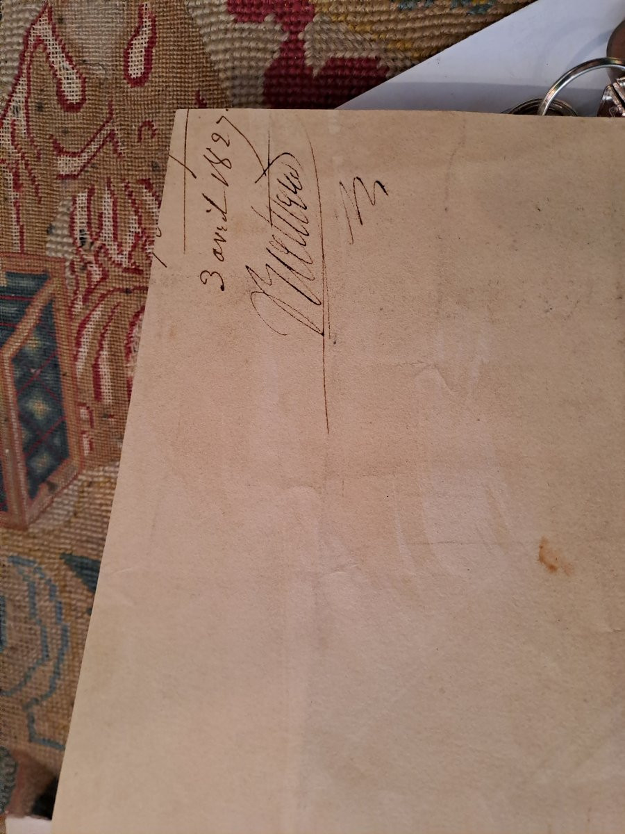 Baltard victor dessin encre et lavis projet d'un édifice. -photo-3