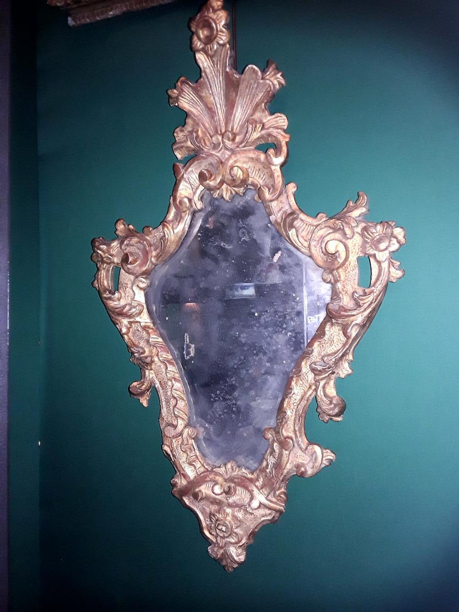 Miroir  Italie époque 18e siecle