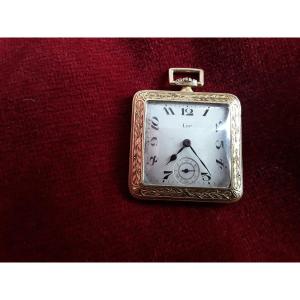 Lip Rare Square Watch 1925 Period In Gold