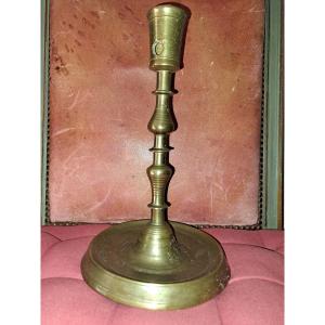 Rare bougeoir bronze époque  gothique