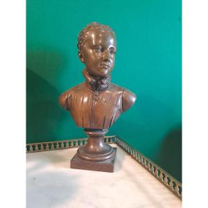 Bronze Bust Of Henri IV As A Child, After Bosio