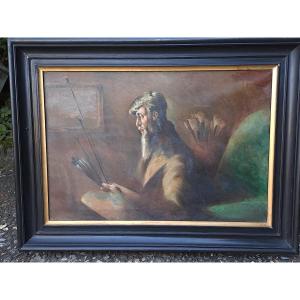 Morel de Tanguy (1857-1930)autoportrait signe et daté