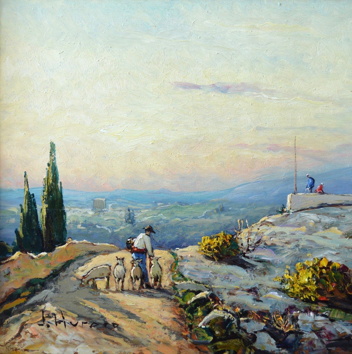 Hurard Joseph (1887-1956) "the Mill Of Daudet, Fontvieille" Provence Alpilles Avignon Vidal-photo-3