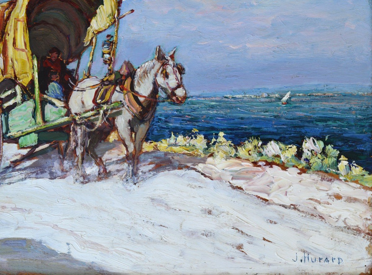 Hurard Joseph (1887-1956) "gypsies In Provence" Avignon Martigues Vidal Sea Marseille-photo-2