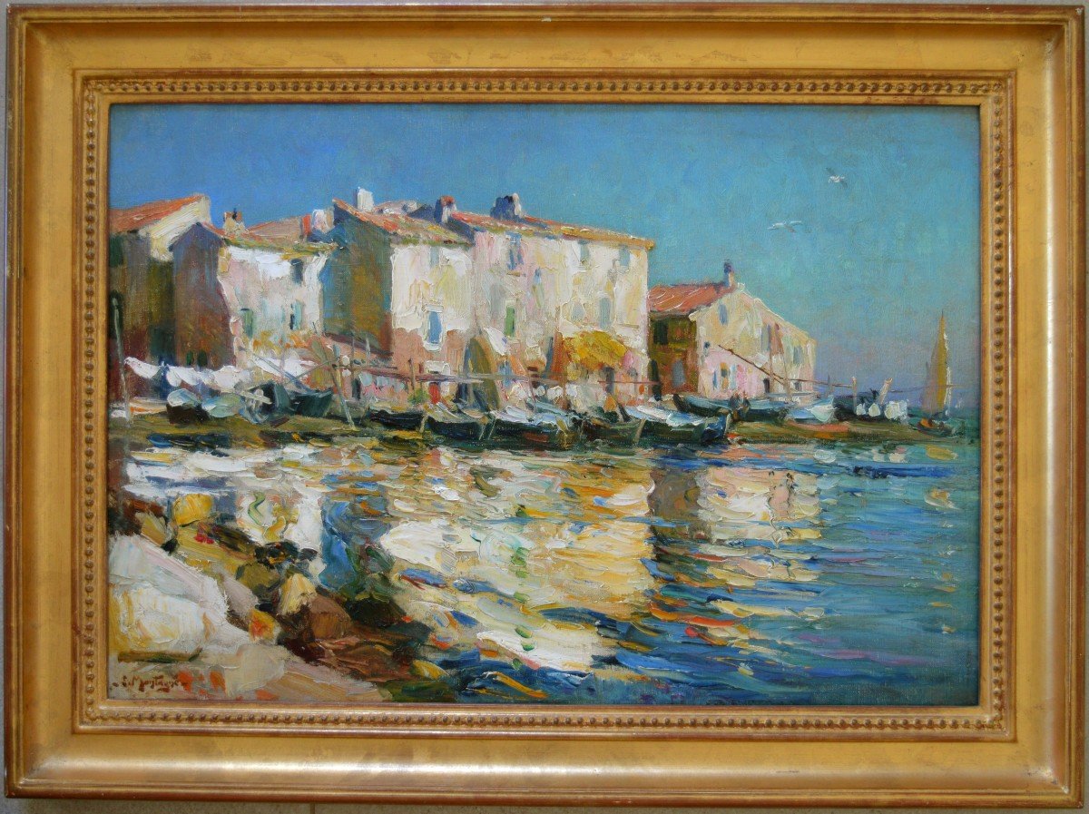 MONTAGNE Louis (1879-1960)"Pointe  du Brescon, Martigues" Avignon Provence Marseille Montagné-photo-4