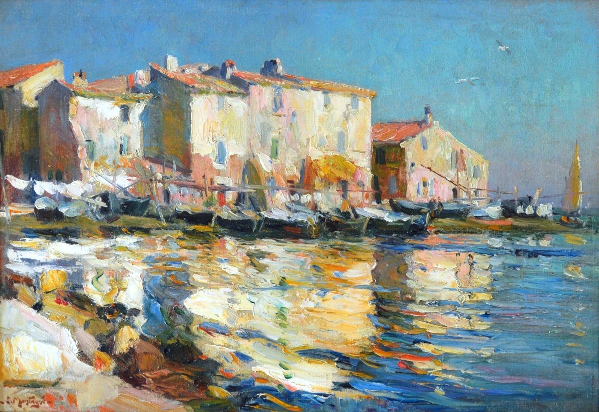 MONTAGNE Louis (1879-1960)"Pointe  du Brescon, Martigues" Avignon Provence Marseille Montagné