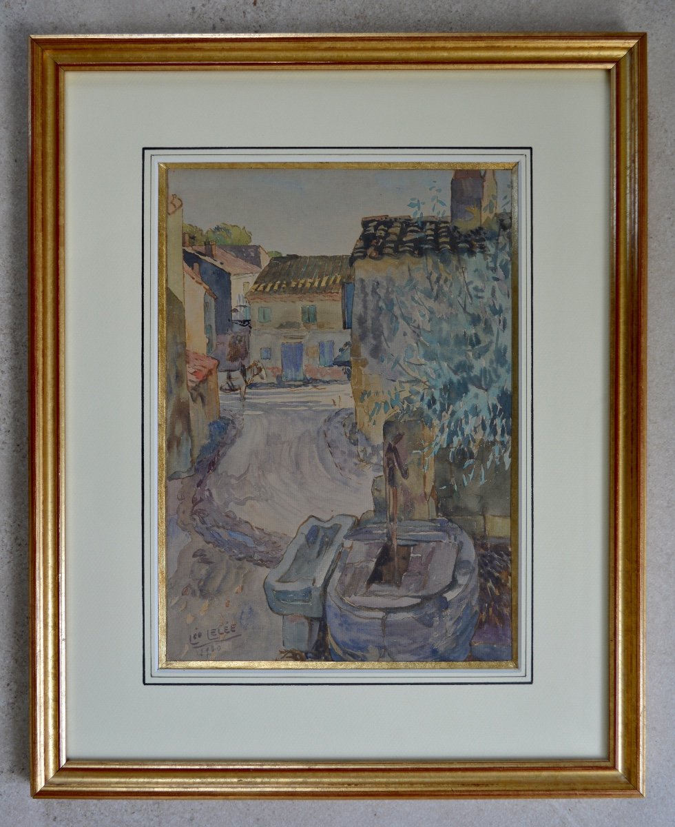 Lelée Léo (1872-1947) “village Street” Arles Fontvieille Alpilles Provence Avignon Lelee Baux-photo-4
