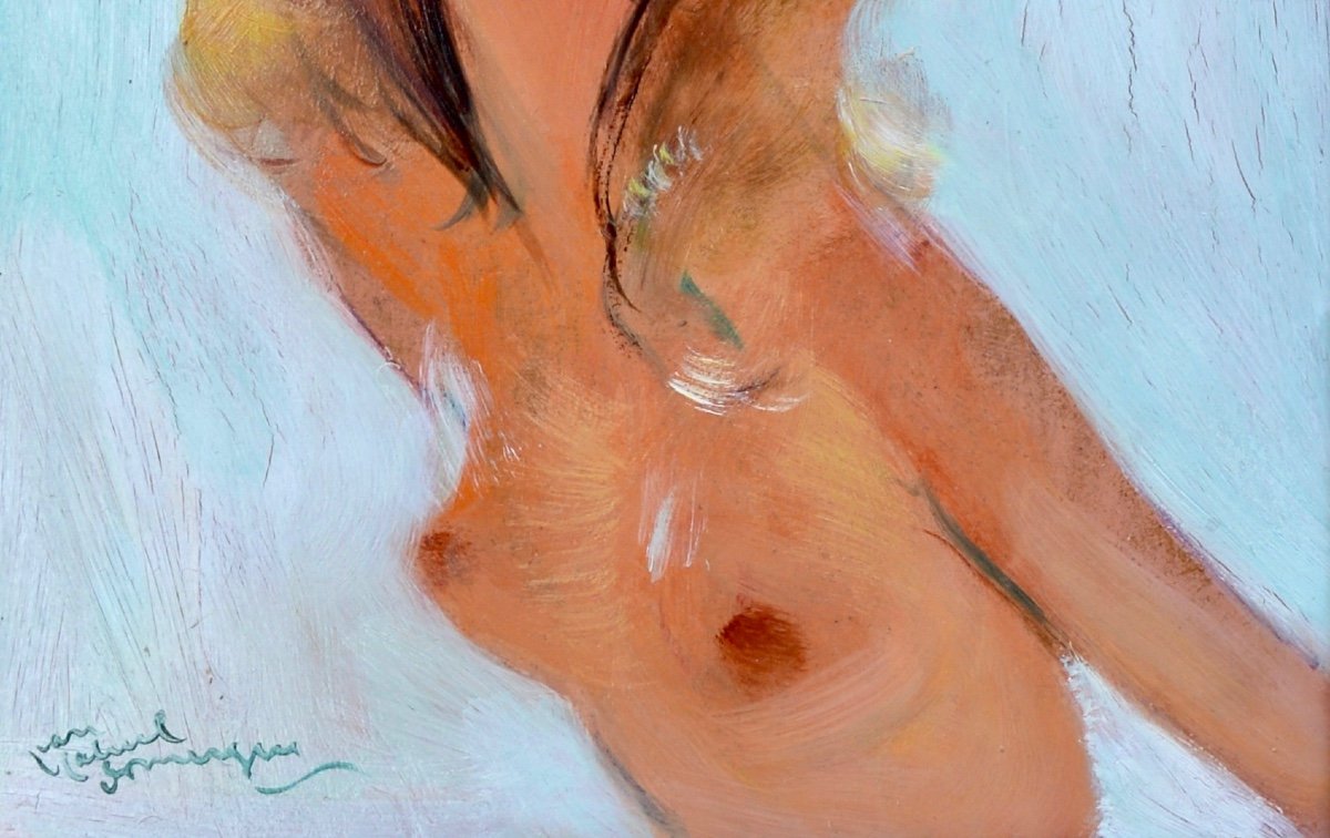 Domergue Jean-gabriel (1889-1962) “christina / Blonde Pin-up” Paris Cannes Woman Usa-photo-2