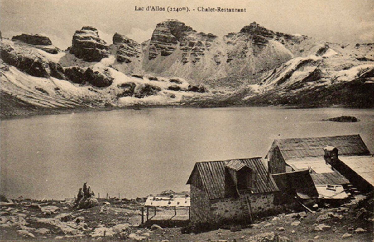 Montagne  Louis Agricol (1879-1960) “lake Of Allos” Avignon Provence Donkey Colmars Montains-photo-3