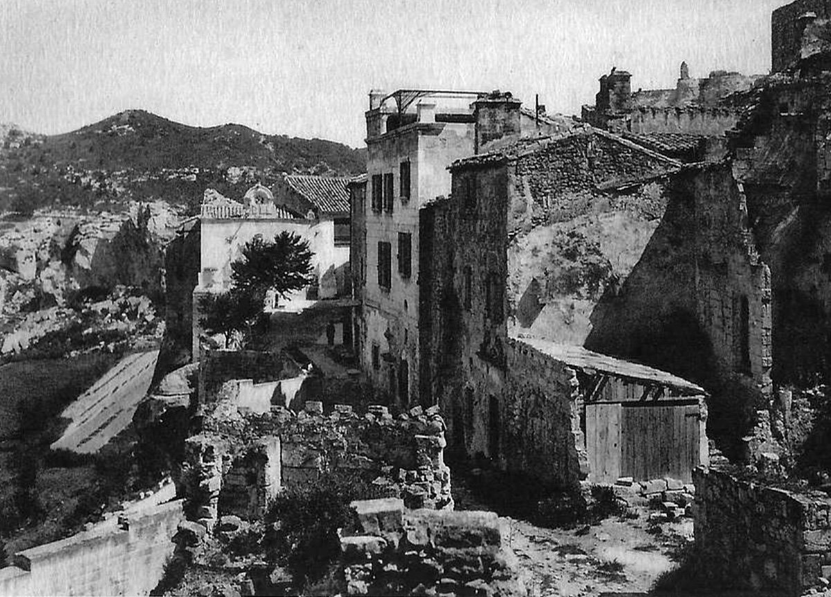 Vidal Gustave (1895 - 1966) “busy Street In Baux De Provence” Avignon Alpilles Maussane Paris-photo-3