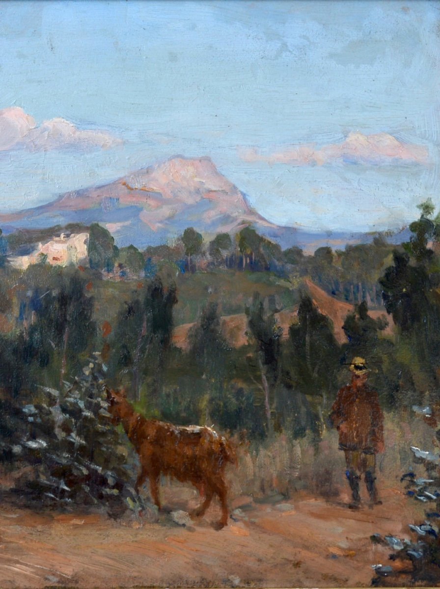 Mein Etienne (1865-1938) "sainte Victoire, Aix En Provence" Marseille Gardanne Allauch Cezanne-photo-2