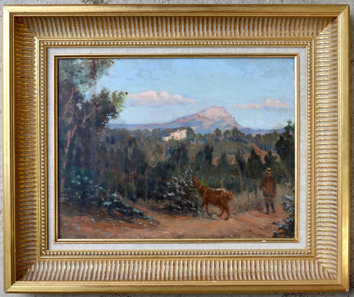 Mein Etienne (1865-1938) "sainte Victoire, Aix En Provence" Marseille Gardanne Allauch Cezanne-photo-1