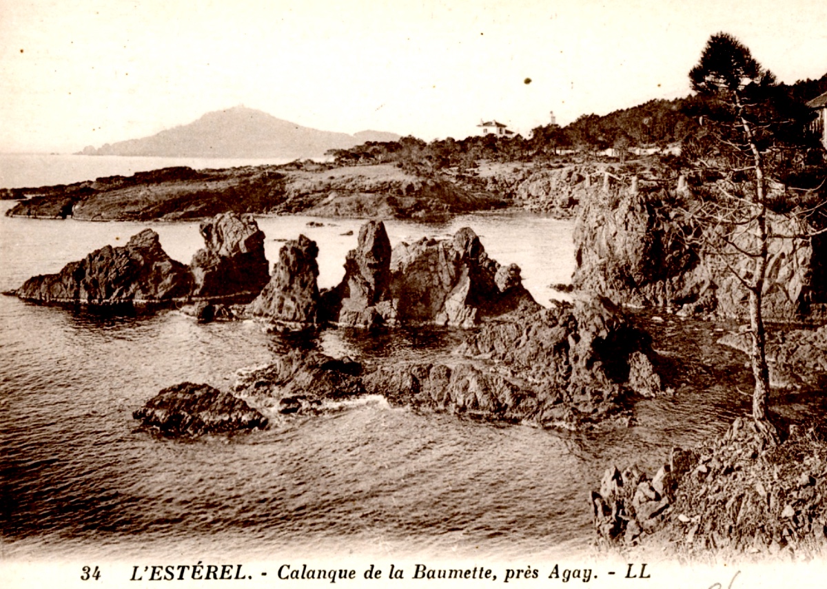 MOREL DE TANGUY Charles (1857-1930) «Entrée de la rade d'Agay, Estérel » Var Provence Toulon -photo-4