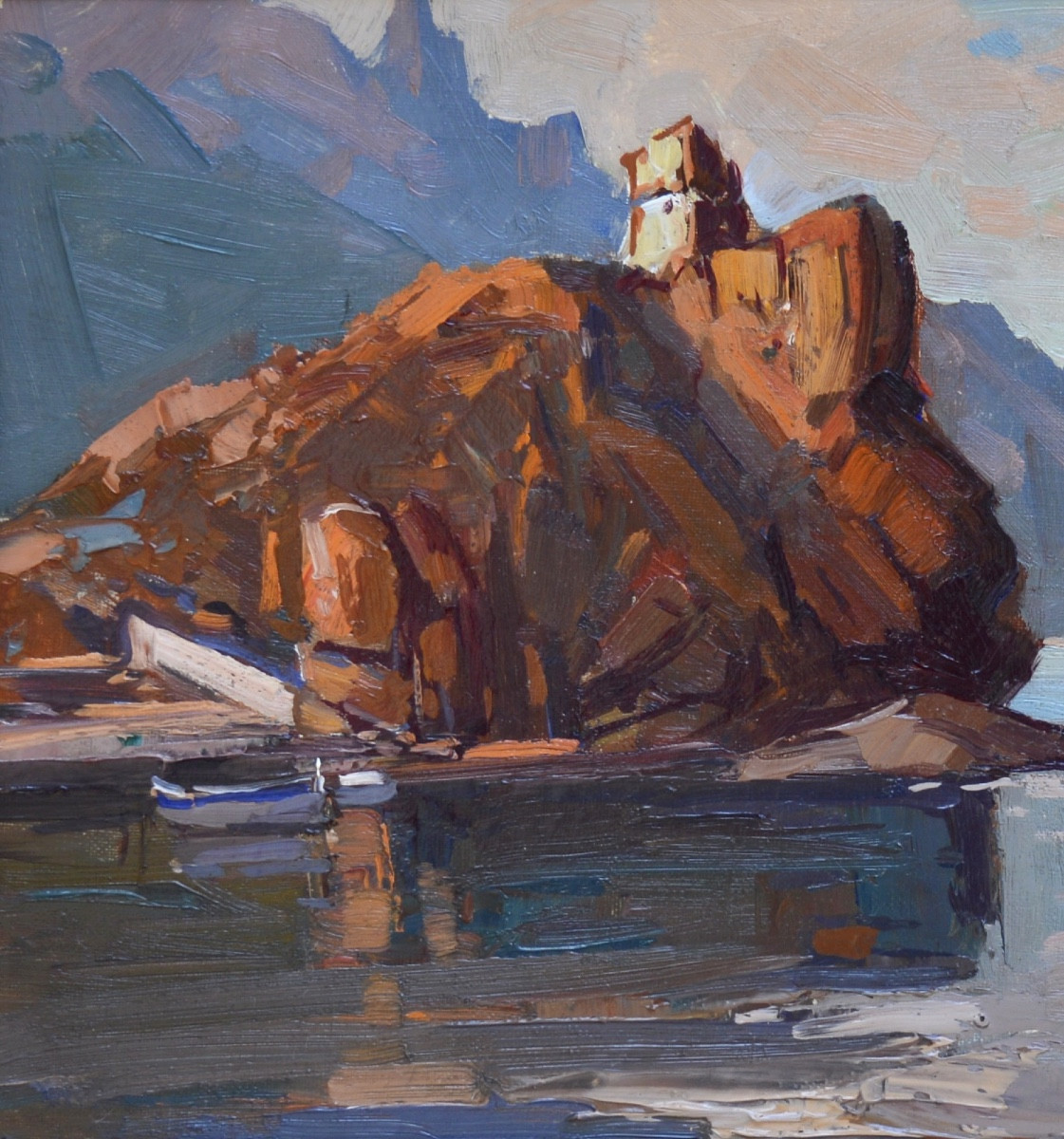 Bach Pierre (1906-1971) "the Porto Tower In Piana In Corsica" Cargese Ajaccio Paris Ota-photo-2