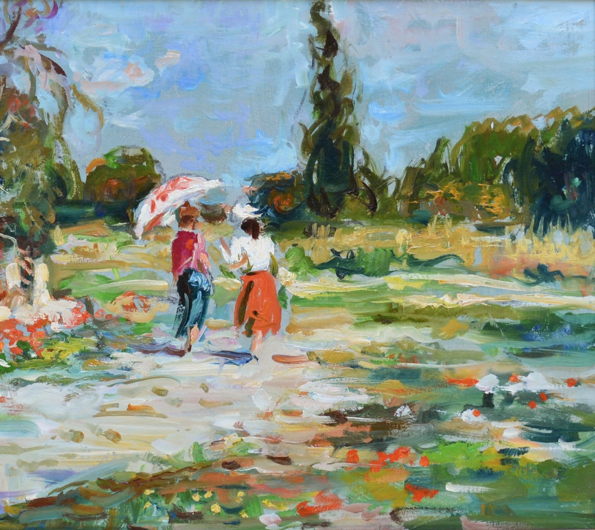 Agostini Max (1914-1997) "elegant On The Road" Provence Allauch Paris Marseille Alpilles Aix-photo-3