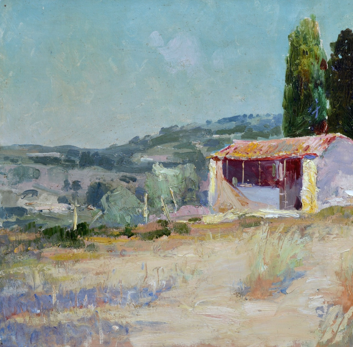 Supparo Ange Jacques (1870-1948) "farmhouse In Provence" Marseille France Paris Hyeres -photo-2