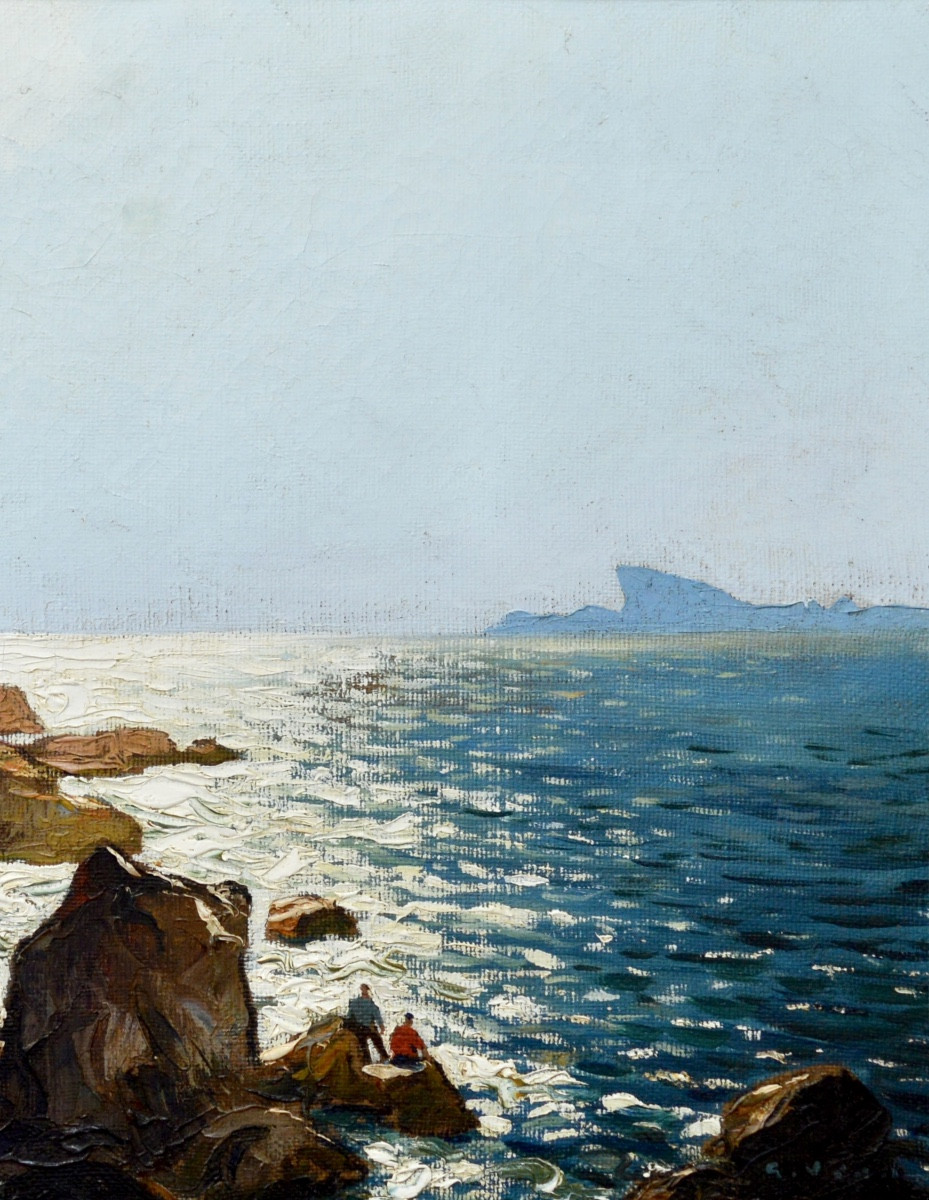 VIDAL Gustave (1895 - 1966) "Golfe de La Ciotat, effet de contre-jour" Avignon Provence  Bandol-photo-2