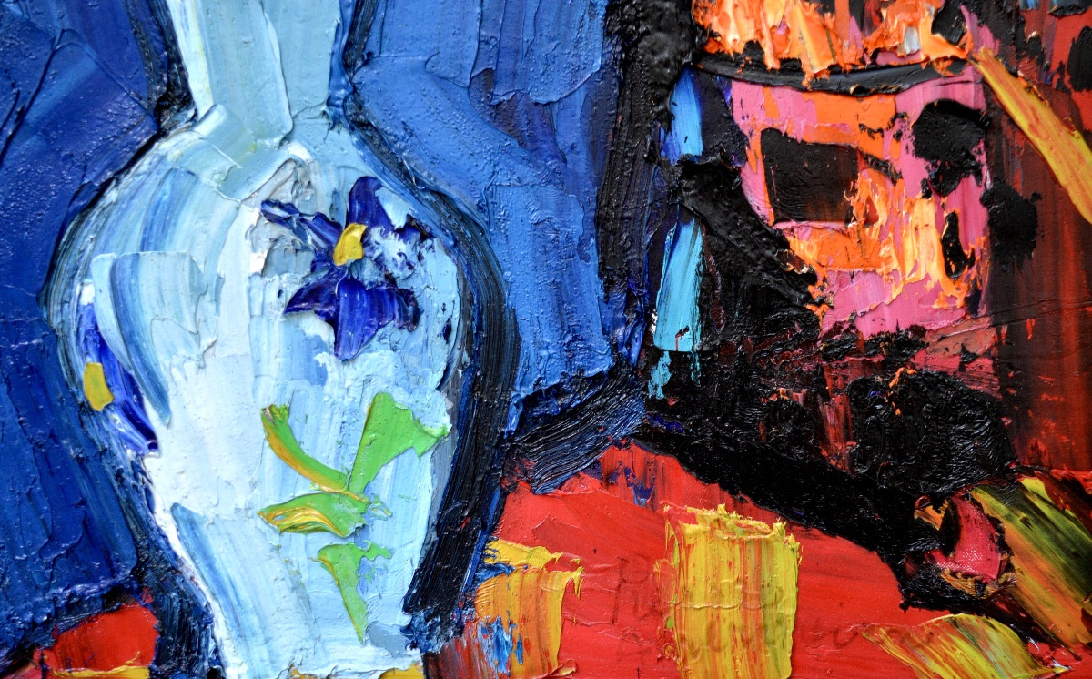AMBROGIANI Pierre (1907-1985) «Bouquet de Tulipes dans un vase» Marseille Provence Seyssaud-photo-1