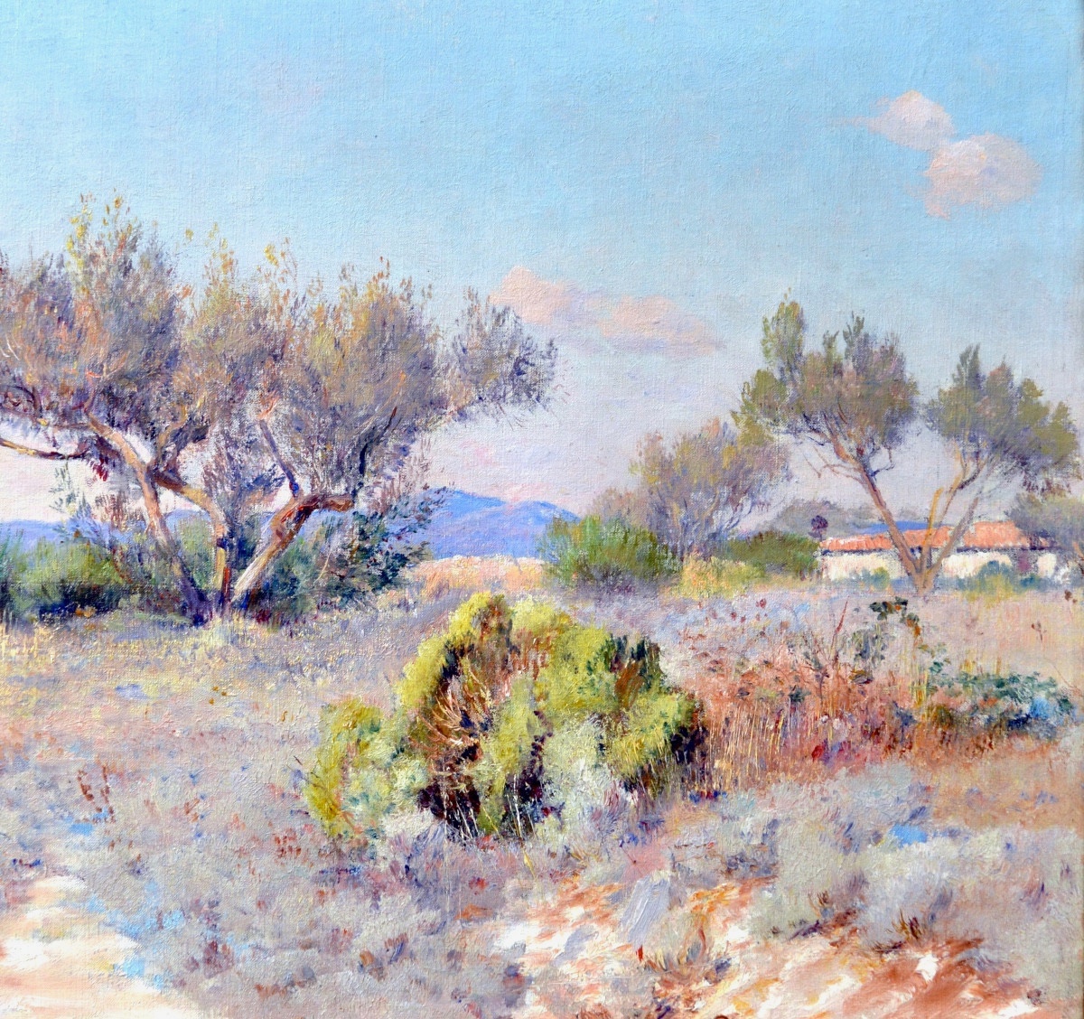 MONTENARD Frédéric (1849-1926) « Paysage en Provence » Toulon Var Coudon Paris Marseille -photo-3