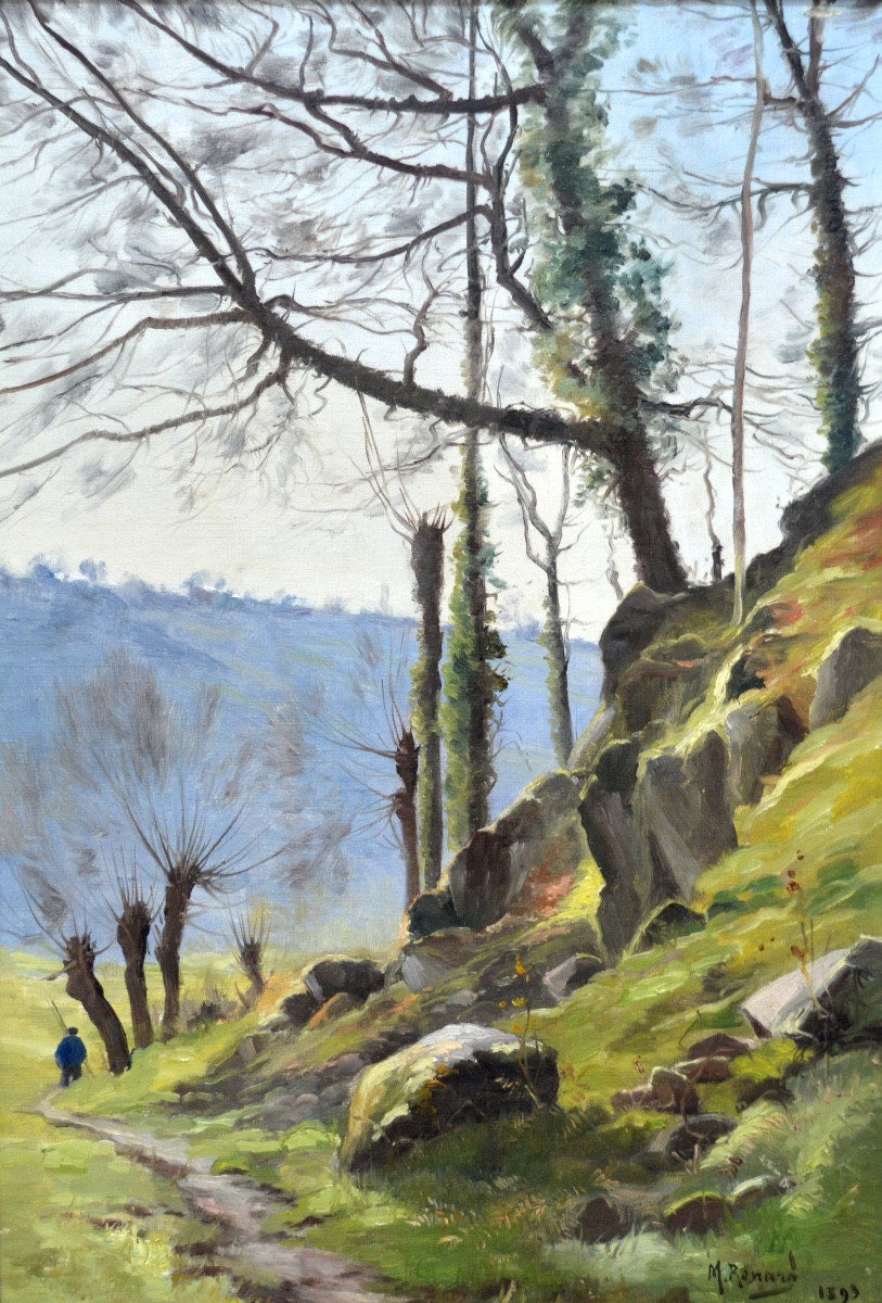 RENARD Mary (1849-1925) « Vallée de la Sarthe vers Alençon » Calvados Sint-Cénery Paris Orne 