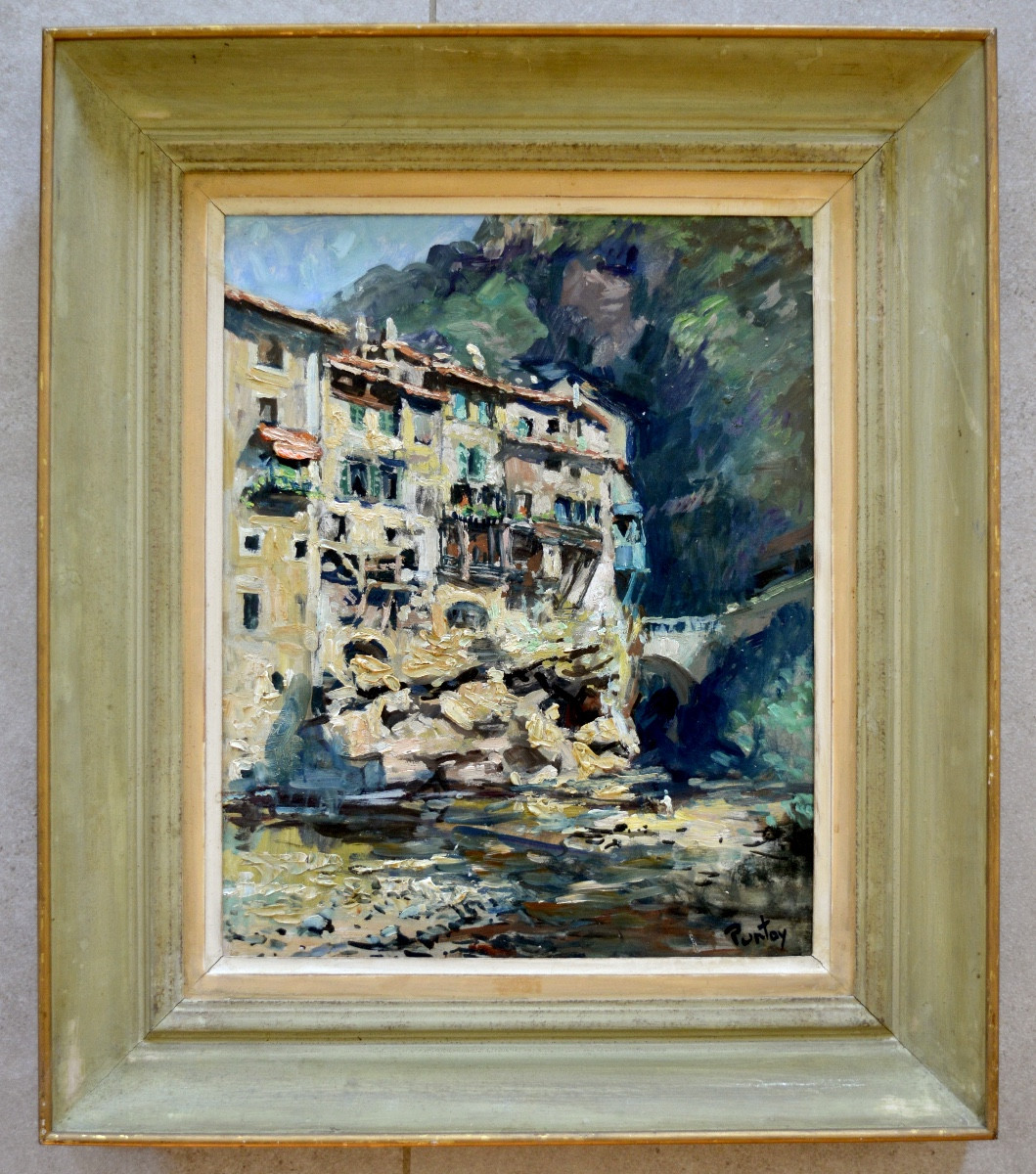 PONTOY Henri (1888-1968) "Village de Pont-en-Royans, Isère" Grenoble Valence Drôme Provence-photo-4