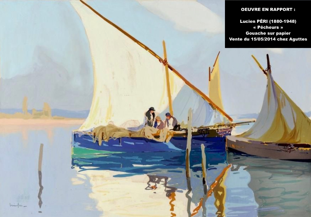 Peri Lucien (1880-1948) “fishermen In The Mouth Of The Liamone, Corsica” Ajaccio Cargese Paris-photo-4