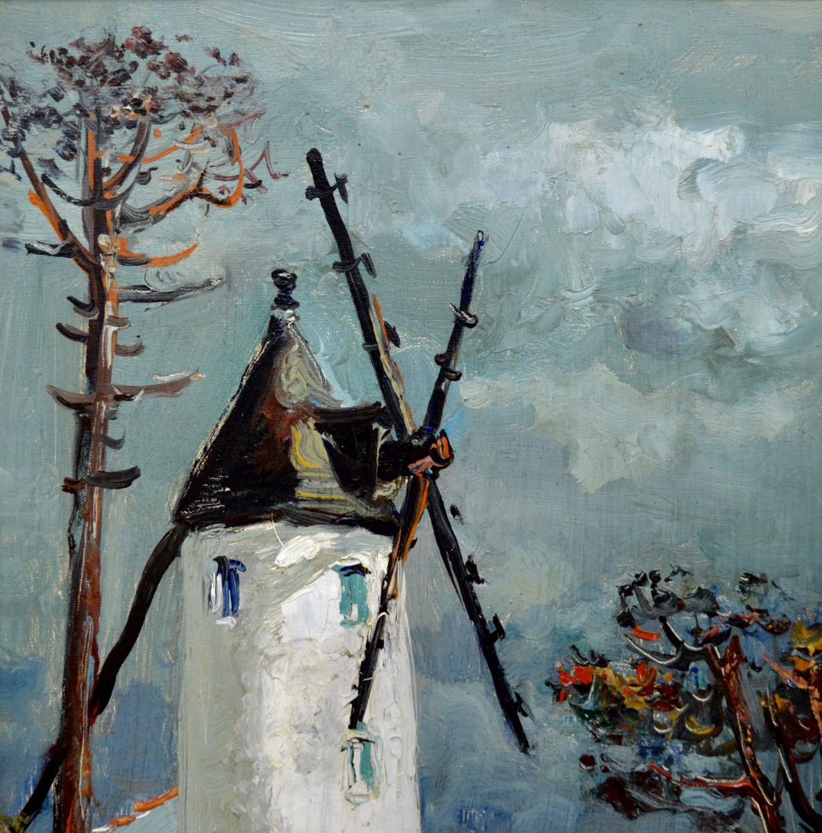 Rigaud Jean (1912-1999) The Mill On The Island Of Noirmoutier " Vendée Yeu Nantes Vannes Paris -photo-2