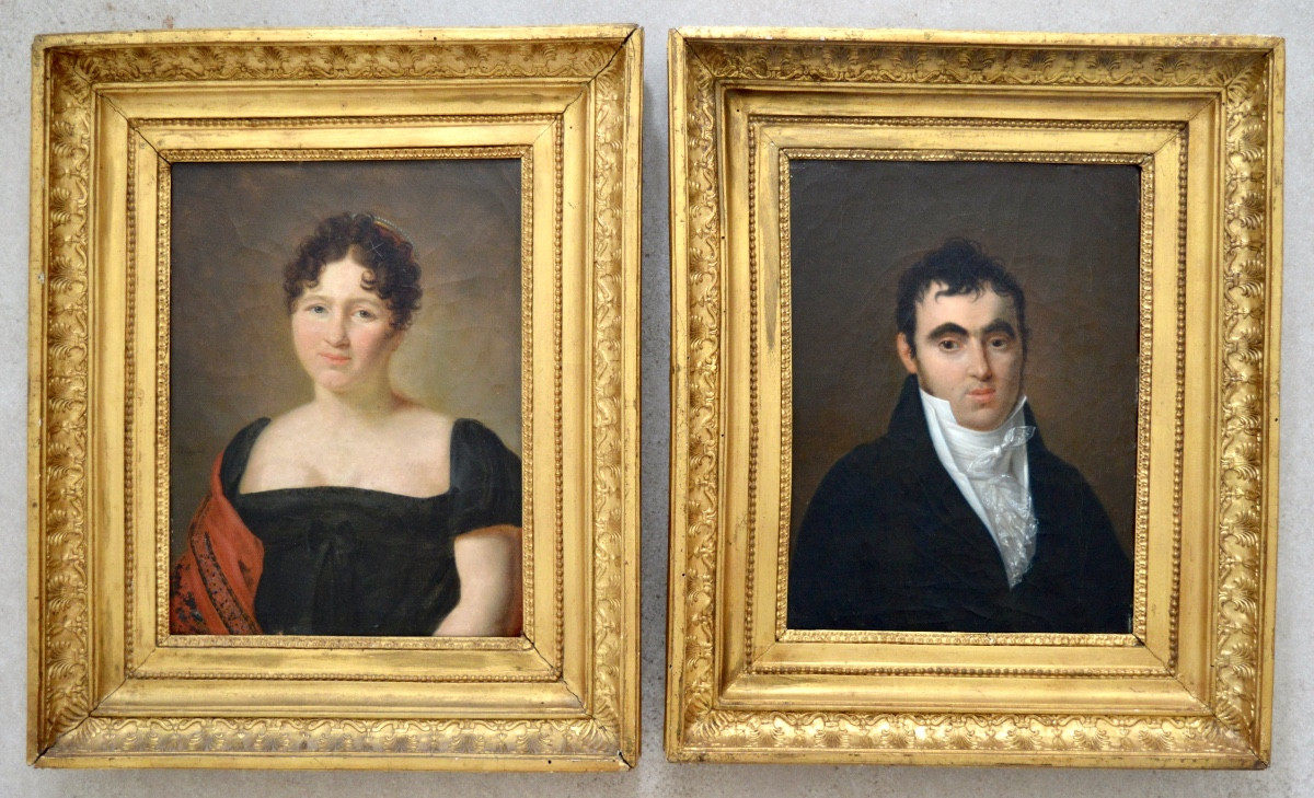 DELAPLACE Jacques (1767-1831) " Portrait de madame " Femme Empire Napoleon France Paris-photo-1