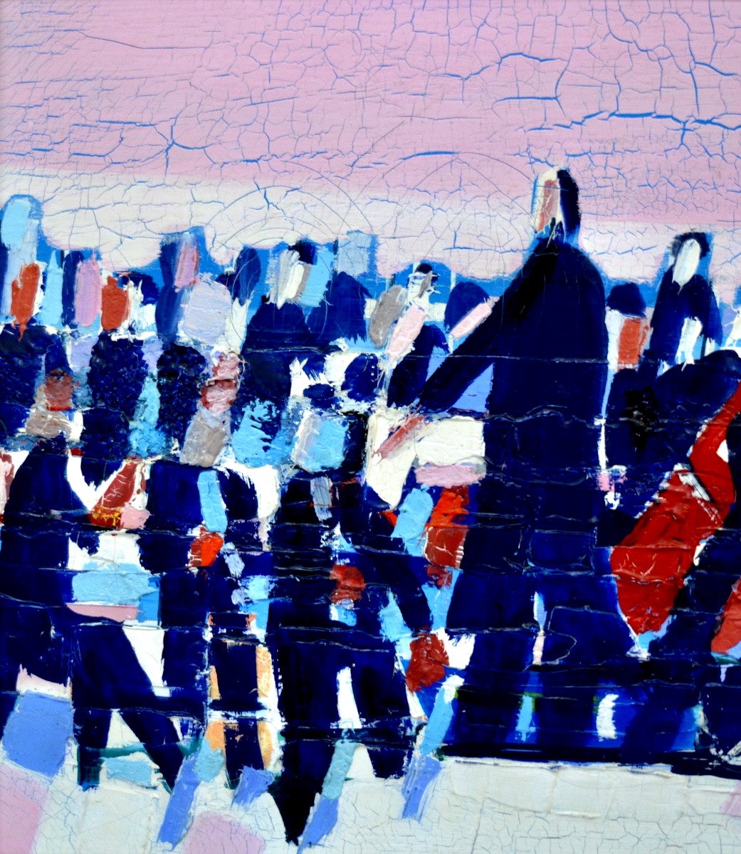 HASCH Victor (1945-2012) " L'orchestre rose, 1980 " Concert Musique Paris Stael -photo-3