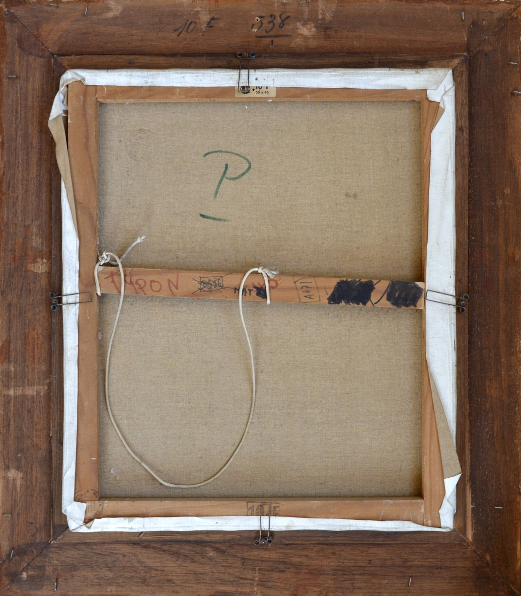 AGOSTINI Max (1914-1997) " Bouquet de fleurs " Paris Allauch Aix Jardin Corse Anémones-photo-2