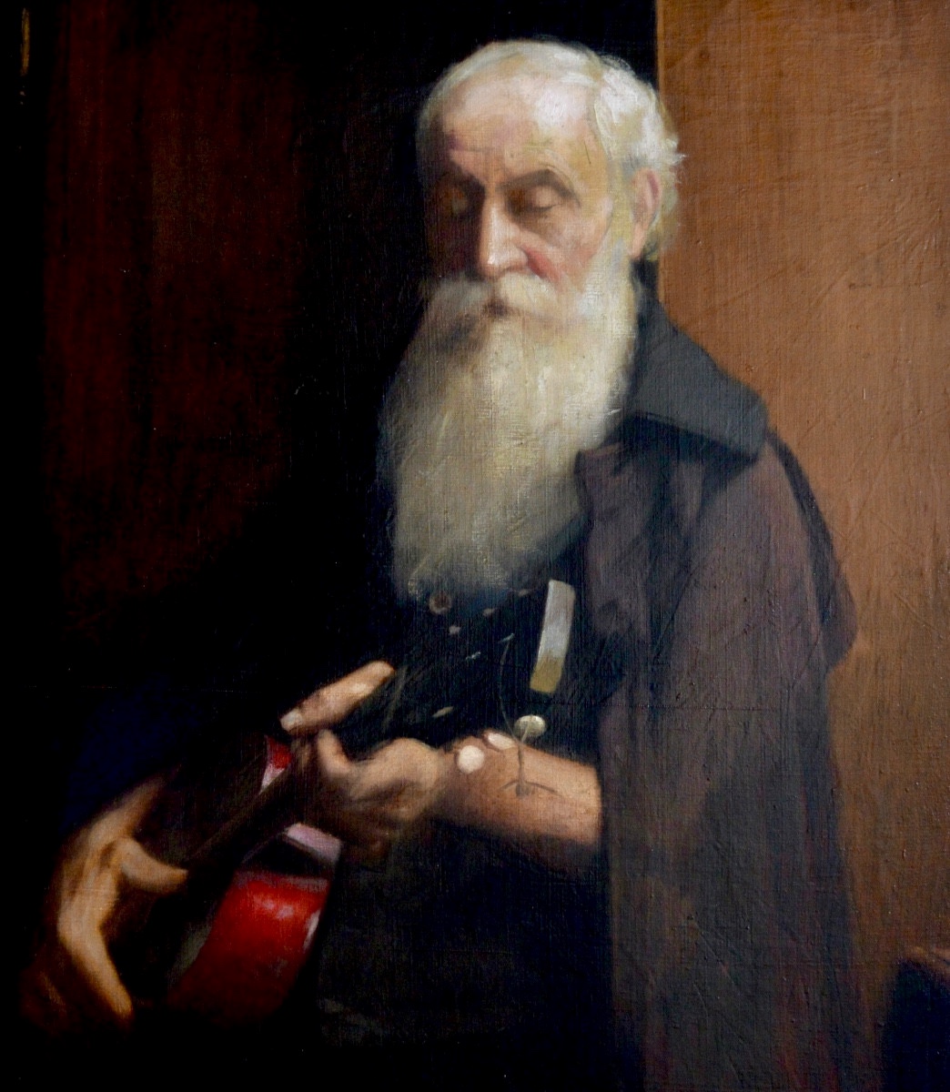 ZWILLER Augustin (1850-1939) "Le Joueur de guitare " Mulhouse Henner Alsace Paris Didenheim -photo-2