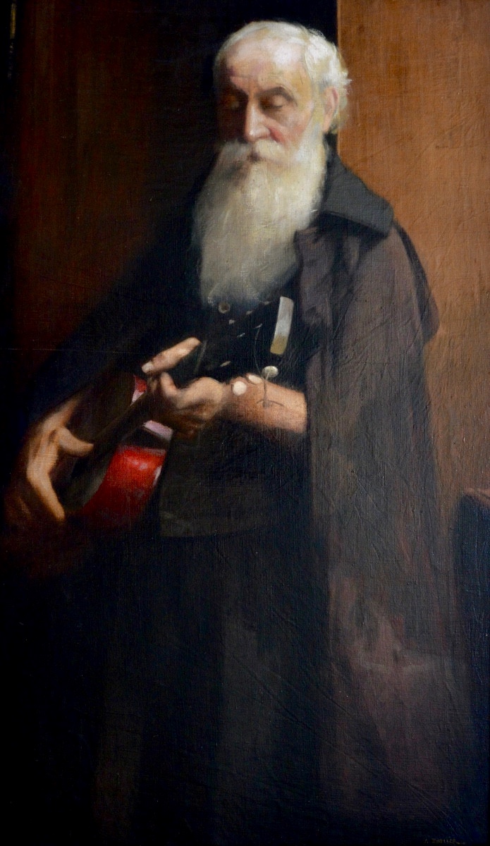 ZWILLER Augustin (1850-1939) "Le Joueur de guitare " Mulhouse Henner Alsace Paris Didenheim 