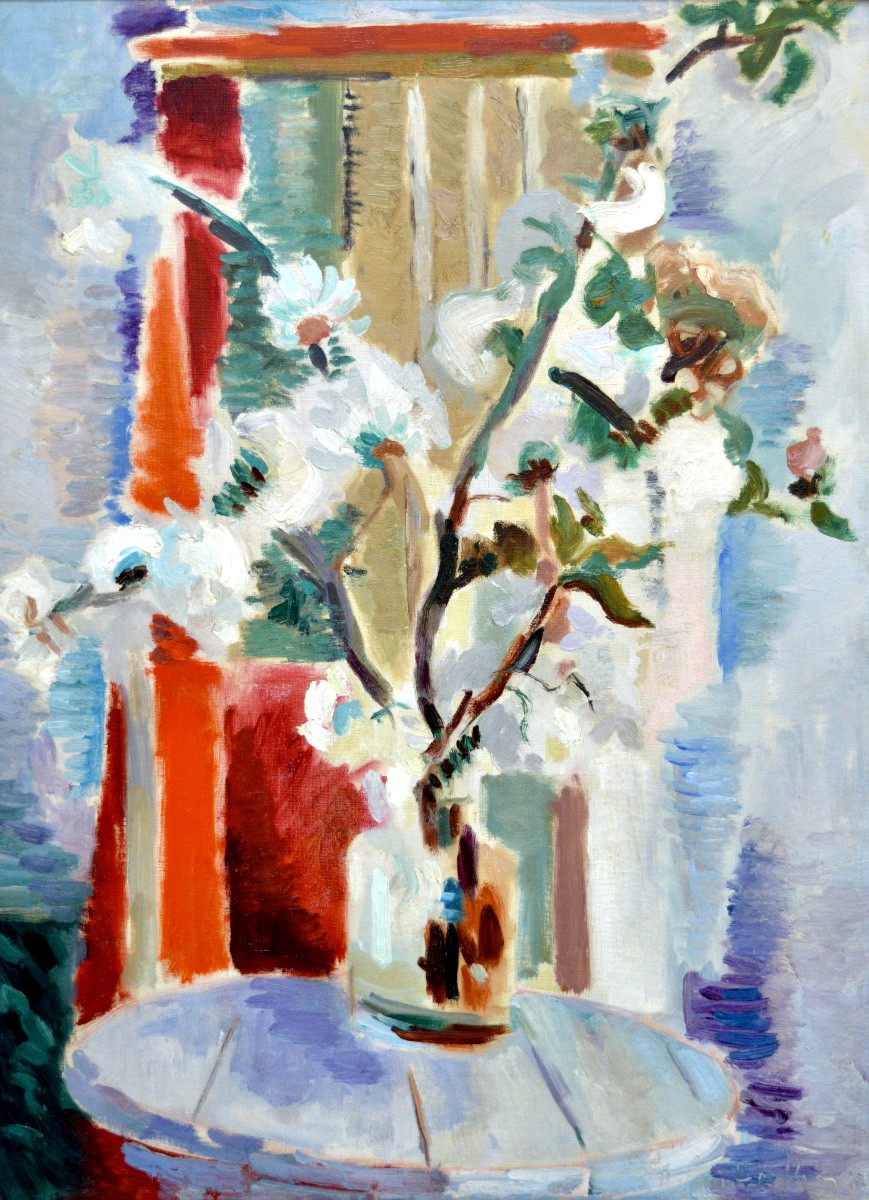 Arthur Van Hecke (1924-2003) "bouquet Of Flowers 1954" Roubaix Paris Honschoote Bruges 